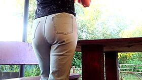 outdoor fuck with big ass milf and double cumshot