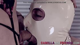 Hey gimp, take this trans domina’s hard pounding and sticky finish