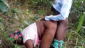 two lovers get caught in the bush on sunday