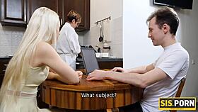 uhh, i think this blonde sucks so good, stepbro drills her hard