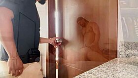 Thief enters apartment to rob but distracts with petite Peruvian passive curly ass