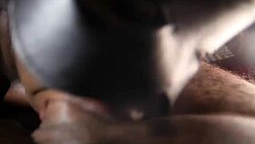 Thick chocolate african bbw deepthroats cock while choking 😏