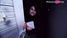 i swallow cum in mouth after clothed blowjob fucking pov stockings ponytail