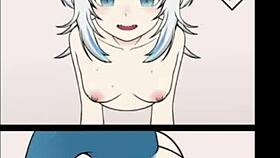 I love this costplayer an' sharkgirl combo, they got huge tits an' a creampie in ep 3.