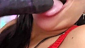 Want to see me suck a huge toy dick deep?