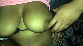A slut with big tits receives a titty call, getting titty fucked and handjobbed with spitting until a cumshot on her boobs.