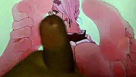 Hey, want to see an anime feet cum tribute?