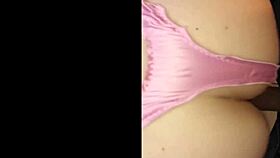 why is this blonde slut in stockings fucking with ass to mouth action?