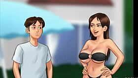 Watch stepbro and stepsis risk it all in a public pool fuck!