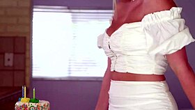 I got cock and cake for my birthday with wet pussy riding!