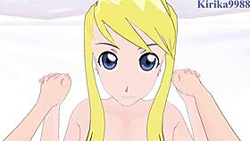 Winry and Riza's intense POV sex