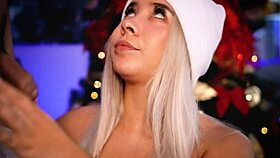 Horny Blonde Tests Friend's Cock On Webcam