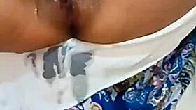 Bluee squirts on her skirt and even pisses for your viewing pleasure today.