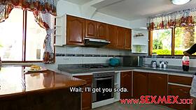 Michel Chika Serves Special Meal with Big Tits and Horny Blowjob!