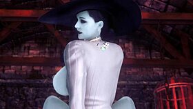 Alcina from Resident Evil Village shines in hot hentai. Her big tits steal the show.