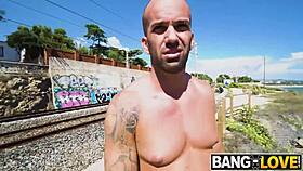 claudia bavel gets wild in public outdoor adventure