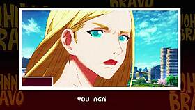 i'm sucking a big cock in public outdoor anime scene with johnny bravo 😏