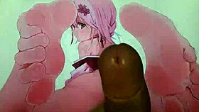 Hey, want to see an anime feet cum tribute?
