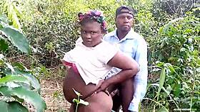 two lovers get caught in the bush on sunday