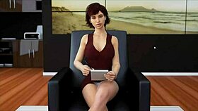 In the game Milfy City, a perverted psychologist dubs naughty teens with big asses and tits