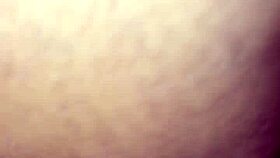 bbw couple in cowgirl position.