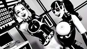 i party with sex robots whores