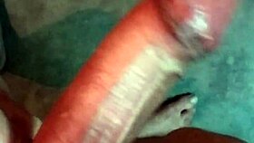 look at this huge monster cock solo masturbation