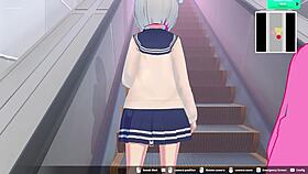 Loop Train H-Game Elevator Scene Gets Steamy with Wild Action! 😜