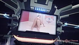 Muscular Ebony Babe Kelli Provocateur Fights Black Stud Will Tile In Nude Wrestling.