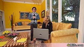 This Survey Chick Is So Sexy In Her Stockings I Just Put My Dick Into Her Mouth Like Its Nothing!