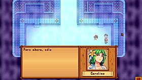 Jodi and Caroline relax in Stardew Valley spa