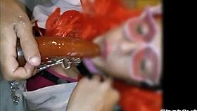 sissy mariona itzel lunática sucking big dildos