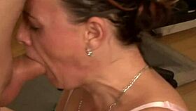 Brunette Milf Adrienn Rides Cock Hard!