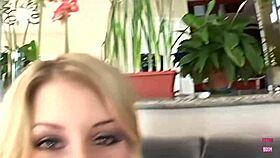 Two blondes feel intense pleasure playing with toys before getting banged passionately.