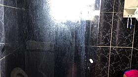 Young Guy's Steamy Bathroom Encounter with Friend's Aunt