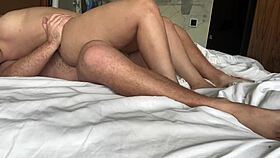 Early morning contrasts with latina milf's big tits ass fucking.