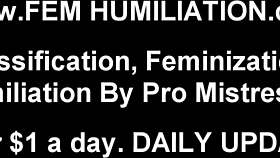 Choose The Humiliating Panties For Crossdressing Femdom Tonight