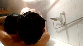 recorded from the ceiling while showering with a clear view