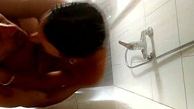 recorded from the ceiling while showering with a clear view