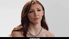 maya woulfe shows how she orgasms solo with toys during her interview.