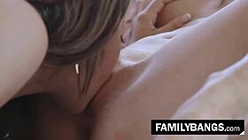 Milf Threesome Licks Wife And Stepson's Pussy