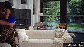 Blacked Natural Beauty Queenie Surrenders to Big Black Cock Temptation