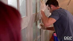 Rose Valerie's intense anal office pounding