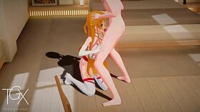 asuna in sword art online futanari scene