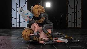 Double the pleasure with double the penetration in this Furina hentai