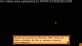 Jodi and Caroline relax in Stardew Valley spa