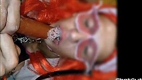 sissy mariona itzel lunática sucking big dildos