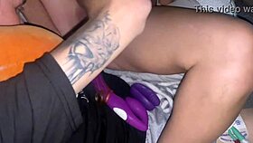 tight holes trained with deep dildo for anal orgasm