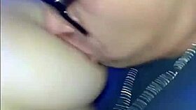 Horny woman in uniform gets dominated in men's bathroom