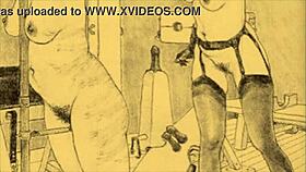 Vintage erotic art captures raw sensual sketches from the past.